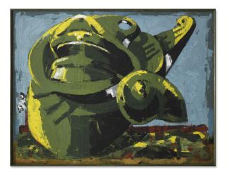 Markus Lüpertz - Arrangement für eine Mütze II- dithyrambisch (Arrangement for a Cap II- dithyrambic)