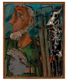 Markus Lüpertz - Der heilige Franziskus und die Ratten (Saint Francis and the Rats)