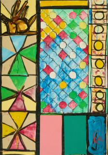 Markus Lüpertz - Entwurf für ein Kirchenfenster in Köln.