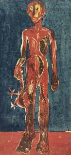 Markus Lüpertz - Ganymed (Mann mit Huhn)