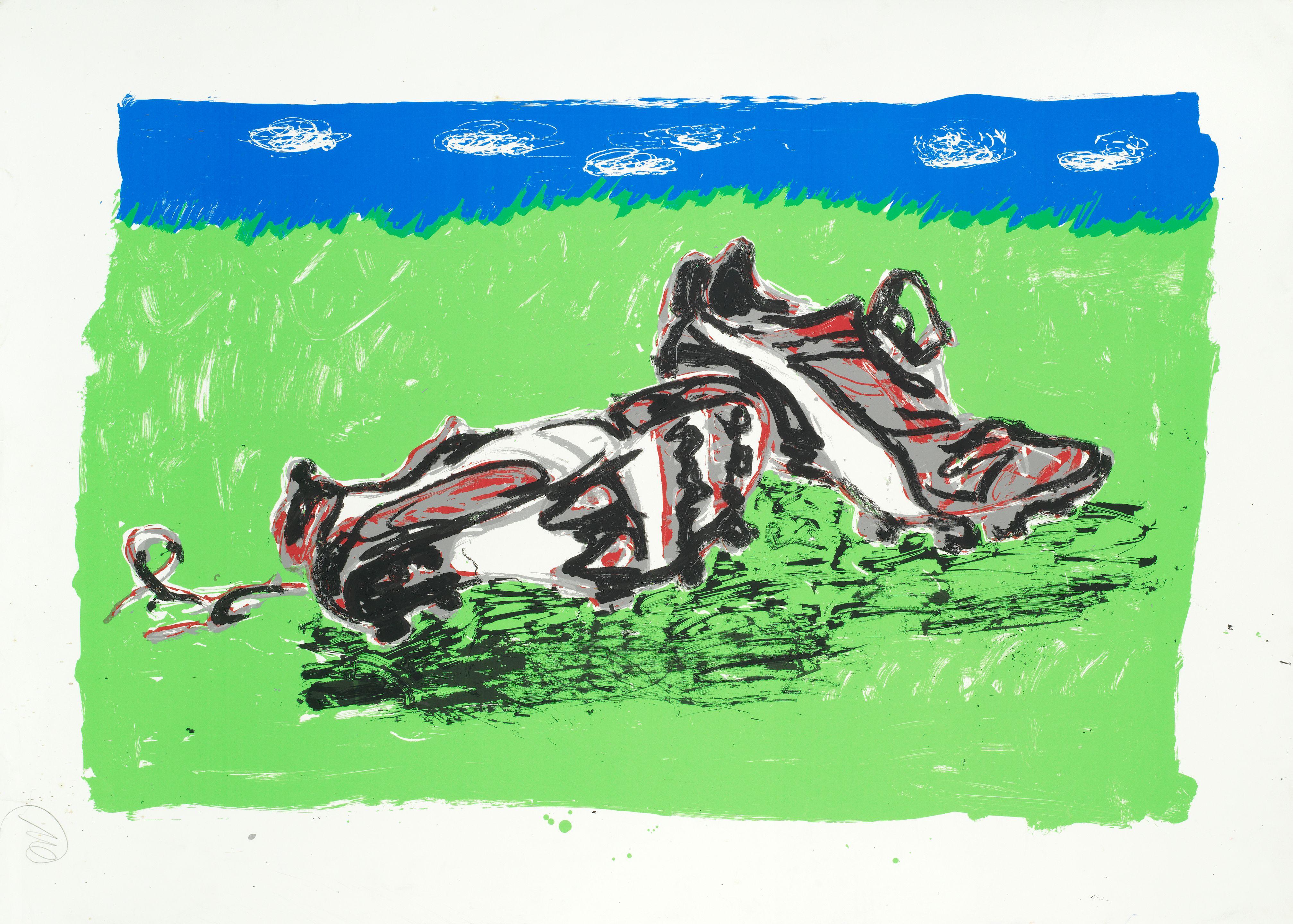 Markus Lüpertz - Halbzeit (Fußballschuhe)