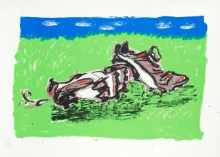 Markus Lüpertz - Halbzeit (Fußballschuhe)