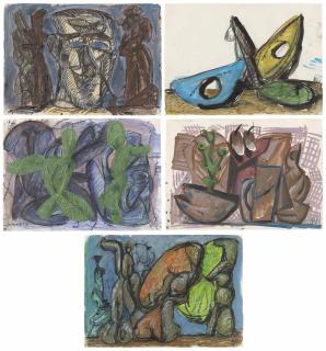 Markus Lüpertz - (i) - (v) Untitled