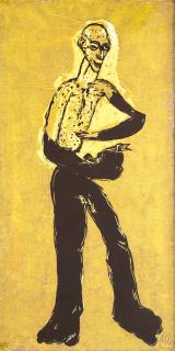 Markus Lüpertz - Jüngling mit Taube.