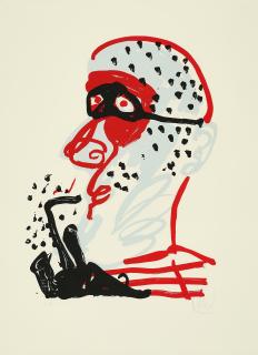 Markus Lüpertz - Saxofonist.