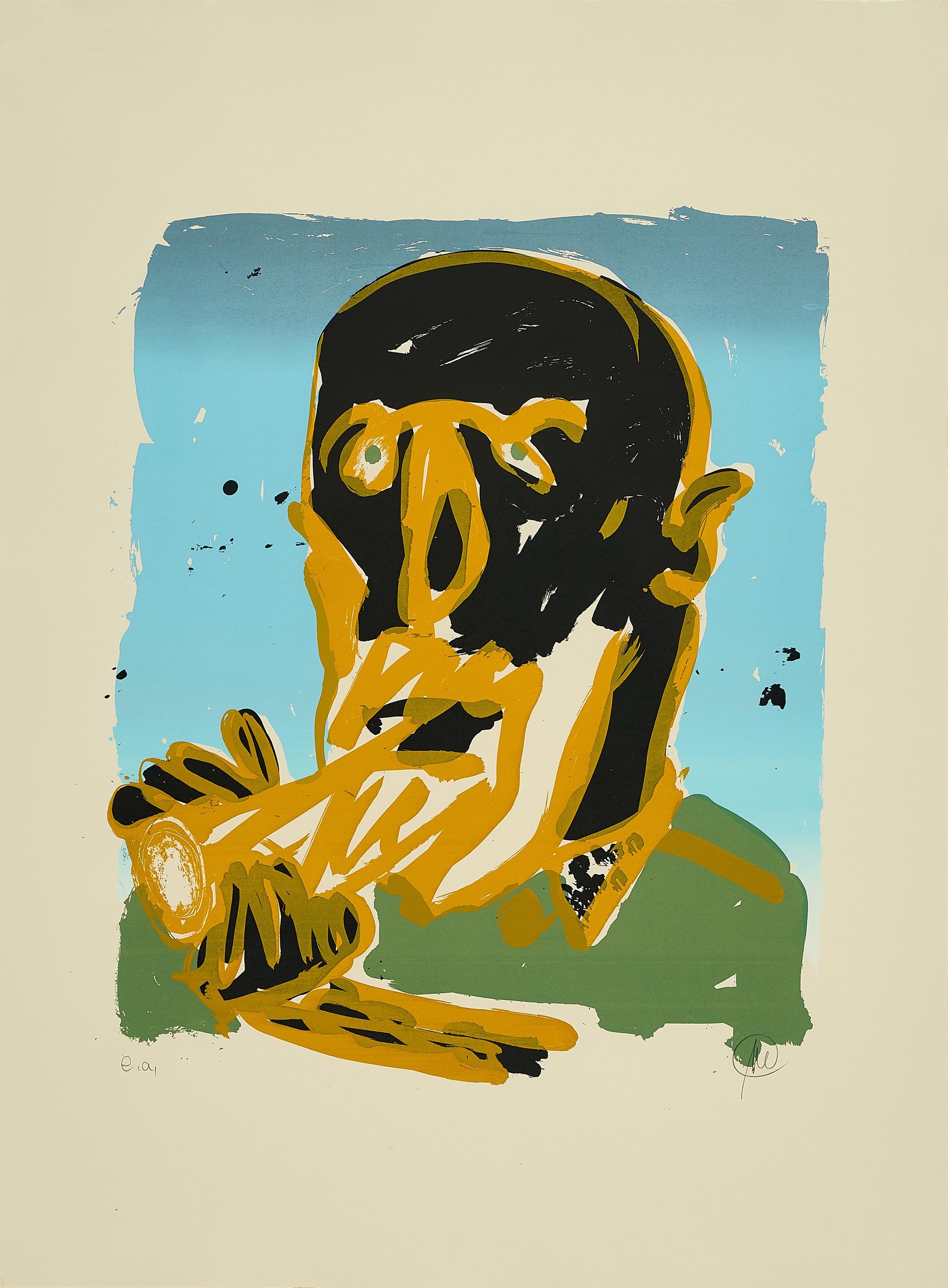 Markus Lüpertz - Selbstporträt als Musiker.