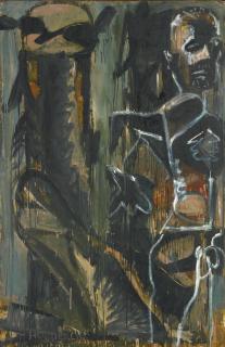 Markus Lüpertz - Selbstportrait Mit Bildung