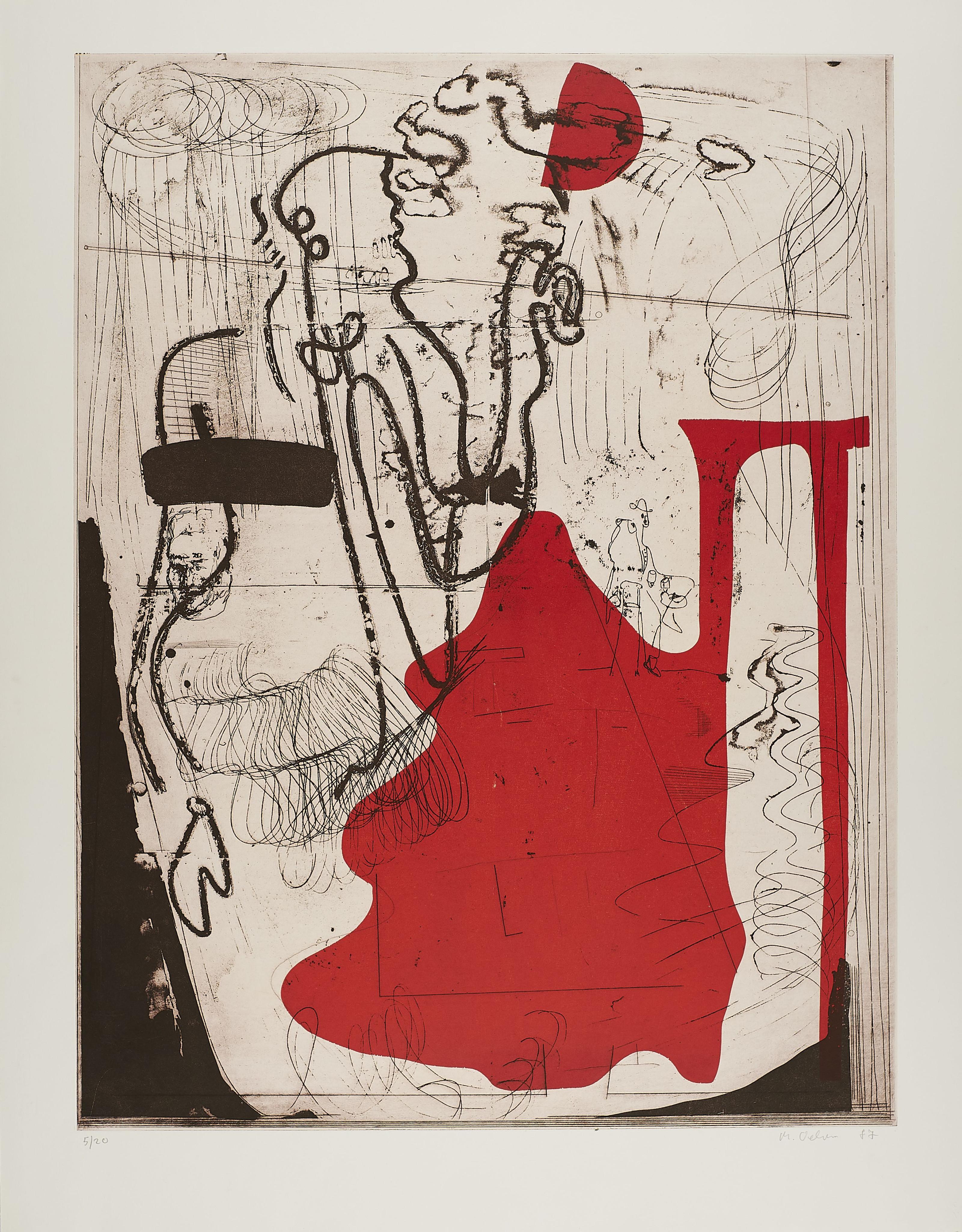 Markus Oehlen - Aus: Puella et agricola in campo sunt.