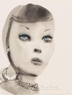 Marlene Dumas - Barbie (with pearl necklace)