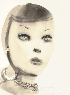 Marlene Dumas - Barbie (with pearl necklace)