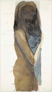 Marlene Dumas - Delila (In the movie Samson said to Delilia Who are you? And she said Who do you want me to be?)