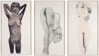 Marlene Dumas - (i) Purple Pose(ii) Dorothy D-lite(iii) Snowflake
