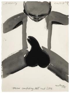 Marlene Dumas - South African identity Crisis, Man Confusing Art And Life