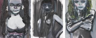 Marlene Dumas - Three Female Busts from the Sixties