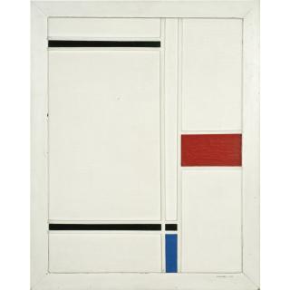 Marlow Moss - British Wit, Zwart, Blauw En Rood - White, Black, Blue And Red
