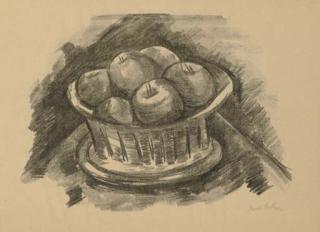 Marsden Hartley - Apples in Basket (University of Kansas Museum 8)