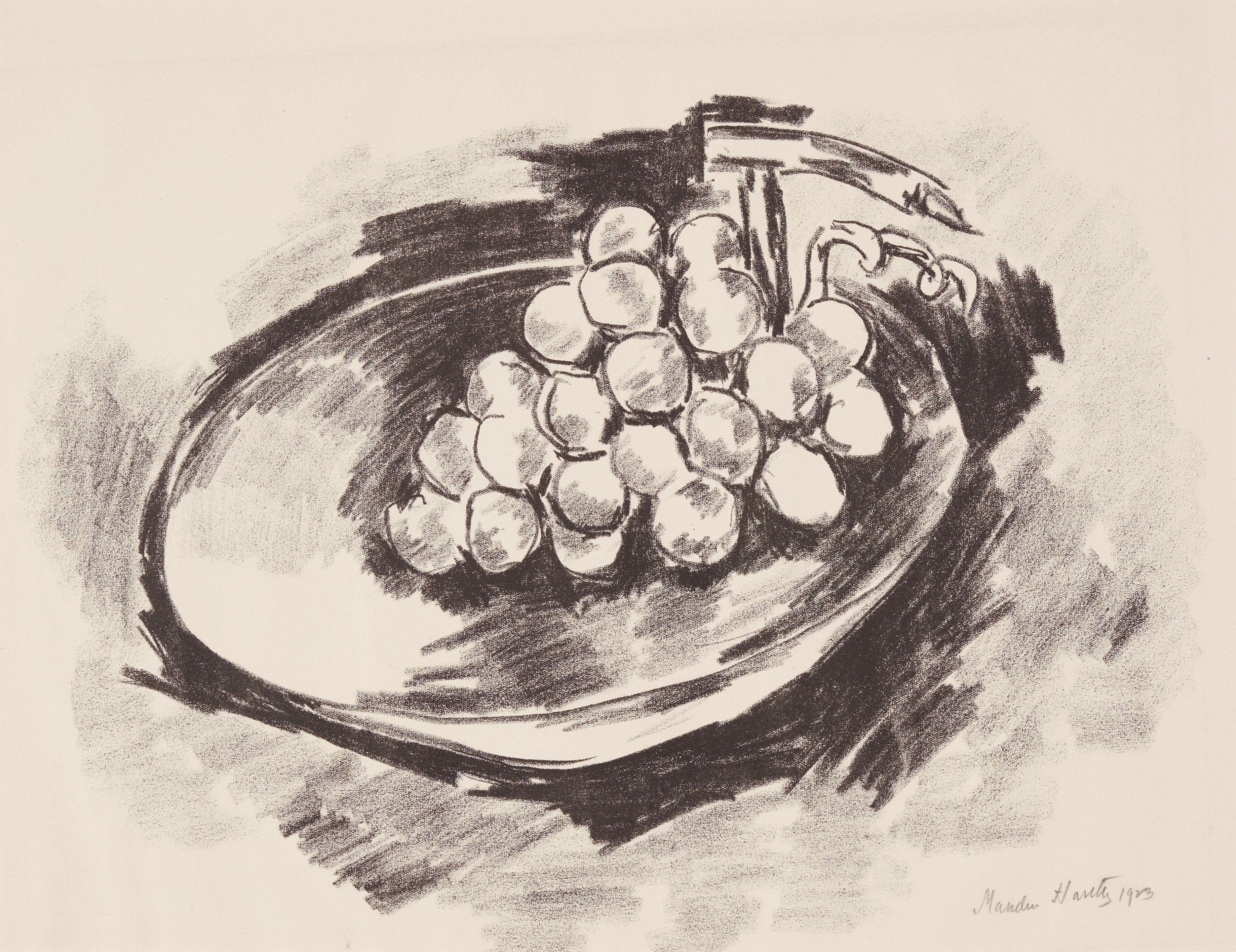 Marsden Hartley - Grapes in a Bowl (University of Kansas 5), 1923