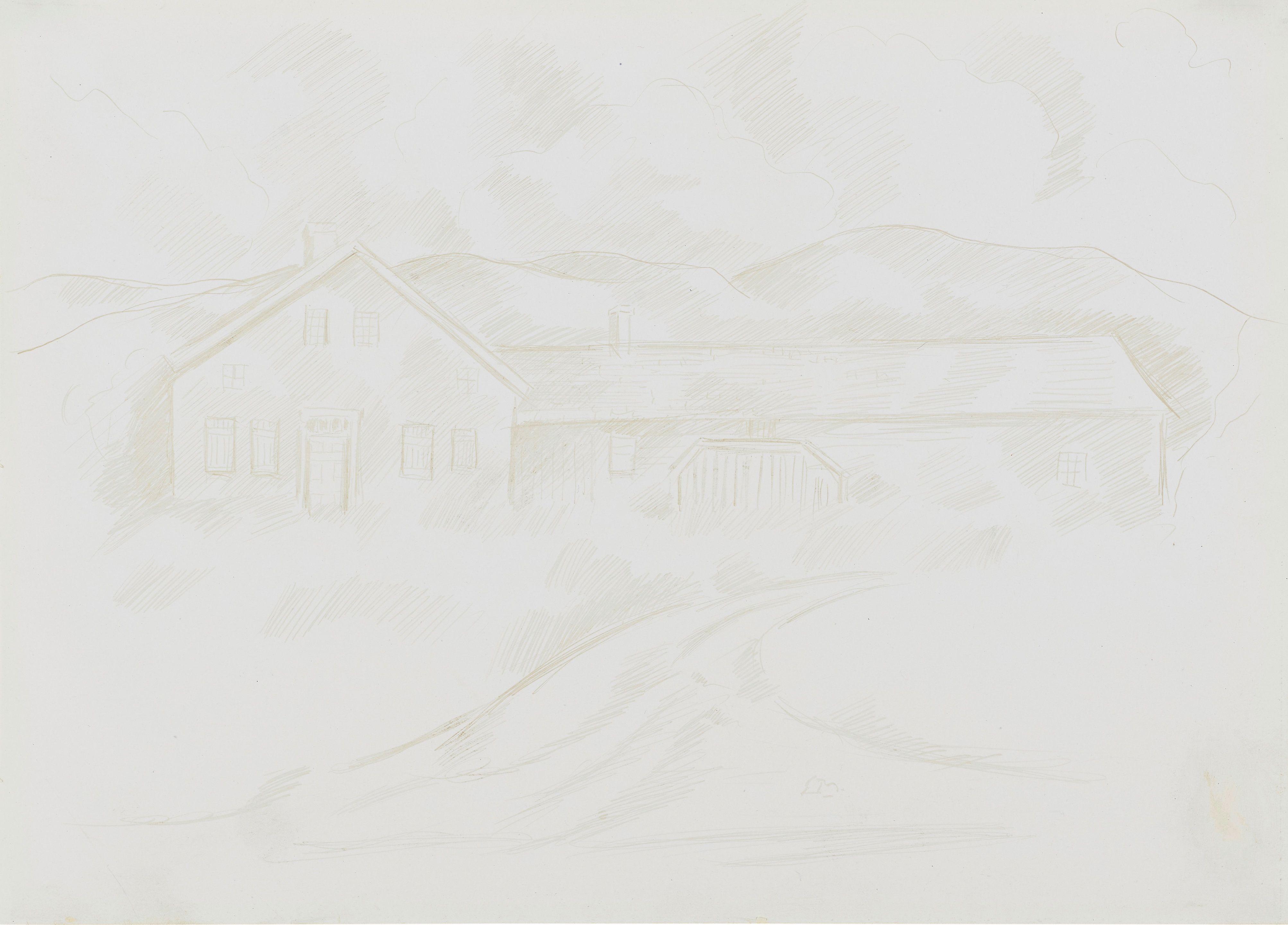 Marsden Hartley - House with Attached Barn