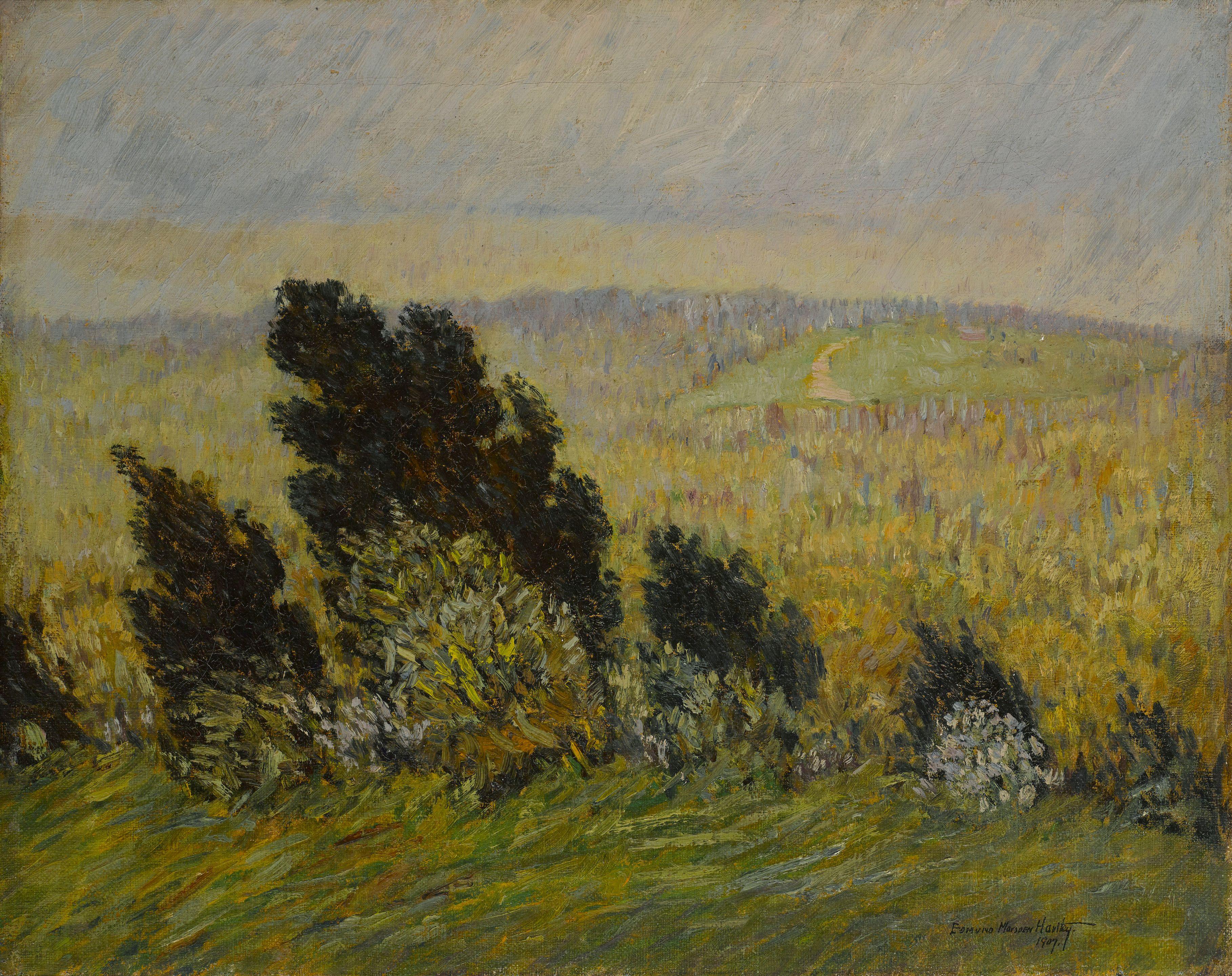 Marsden Hartley - The Cedar Hedge (Spring Breezes and Rains)