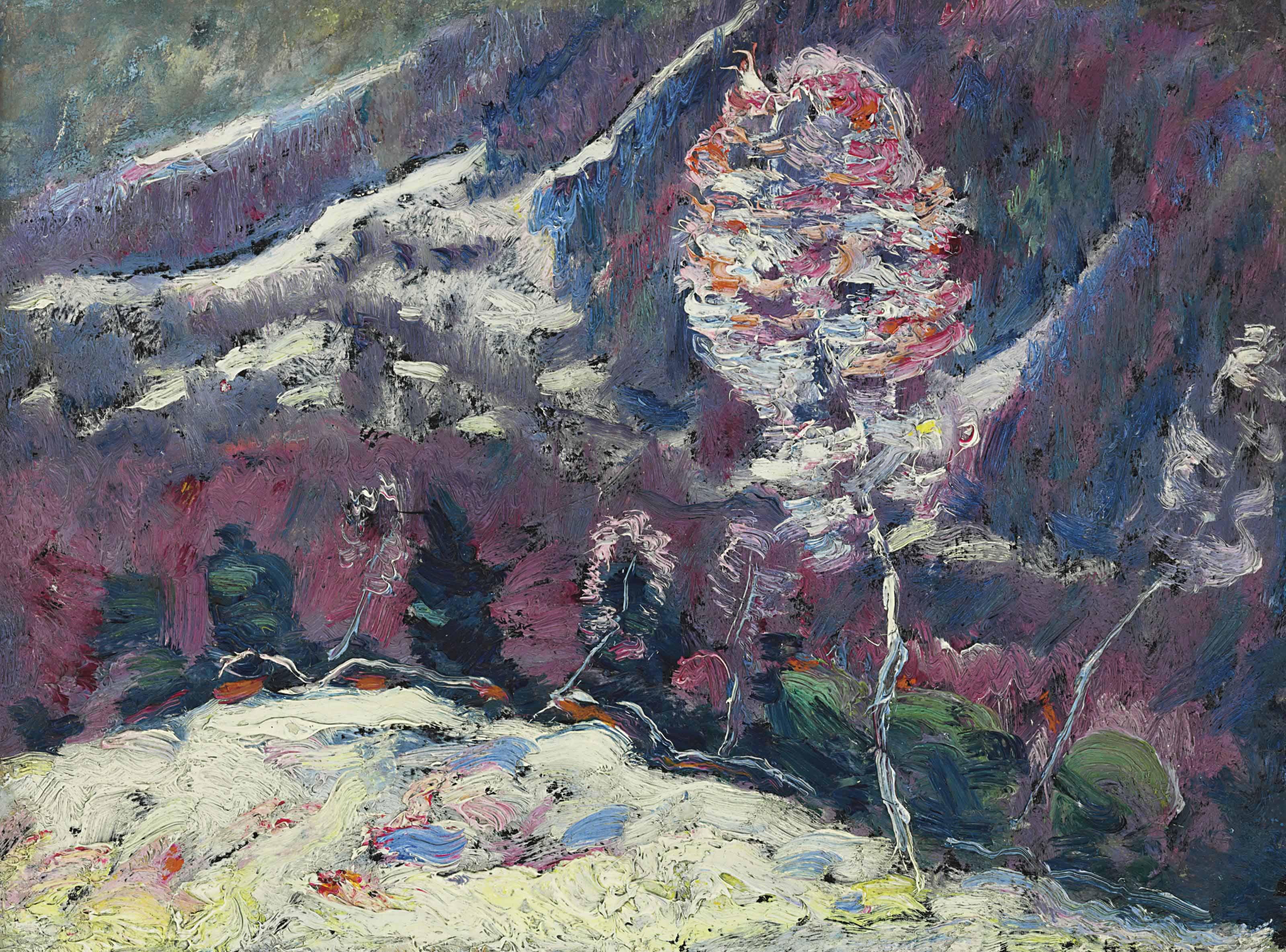 Marsden Hartley - Untitled (Landscape)
