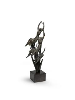 Marshall M. Fredericks - Freedom of the Human Spirit 24 1/2 in. (62.2 cm.) high, on a 4 in. (10.2 cm.) high marble base