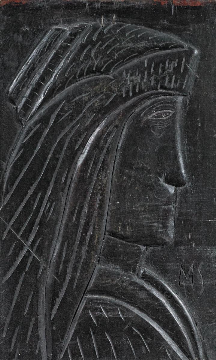 Martel Schwichtenberg - Ohne Titel (Frau im Profil).