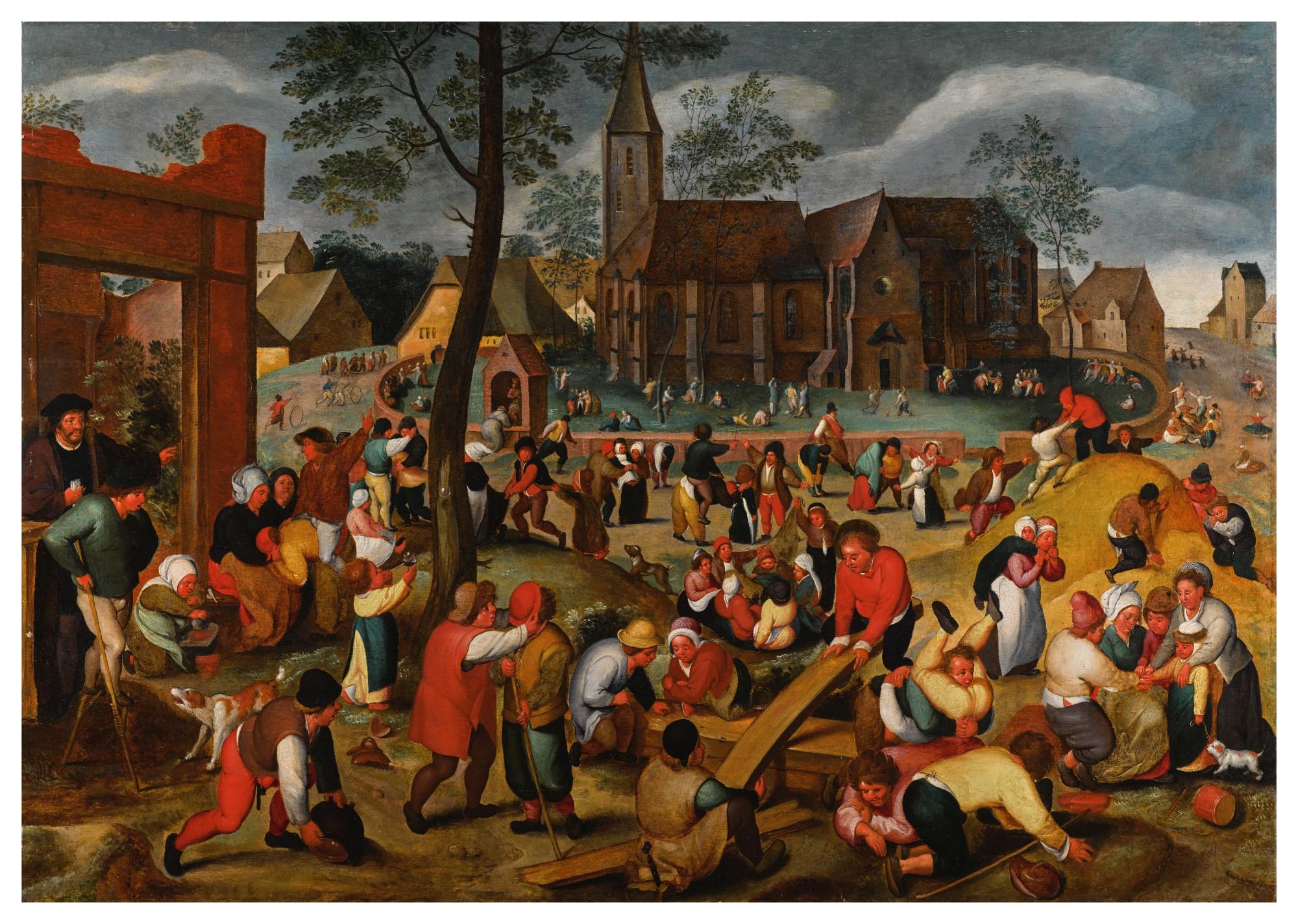 Marten Van Cleve The Elder - Children\'s Games