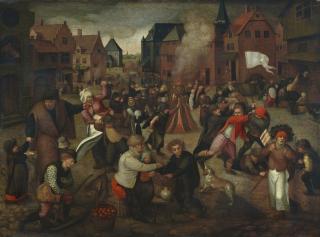 Marten Van Cleve The Elder - The Feast Of Saint Martin