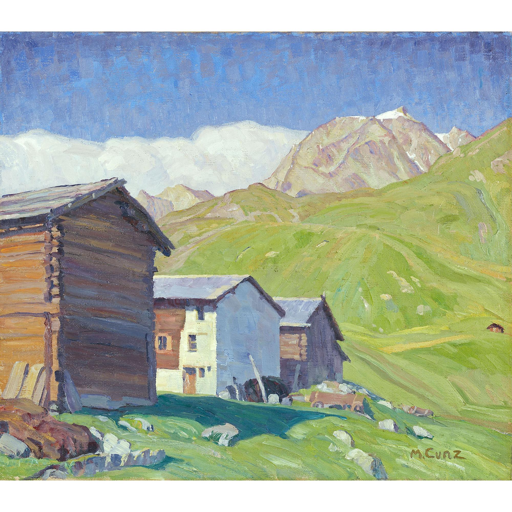 Martha Cunz - Alp Flix Mit Piz D\'Err (Graubünden) Alp Flix With Piz D\'Err (Grisons)