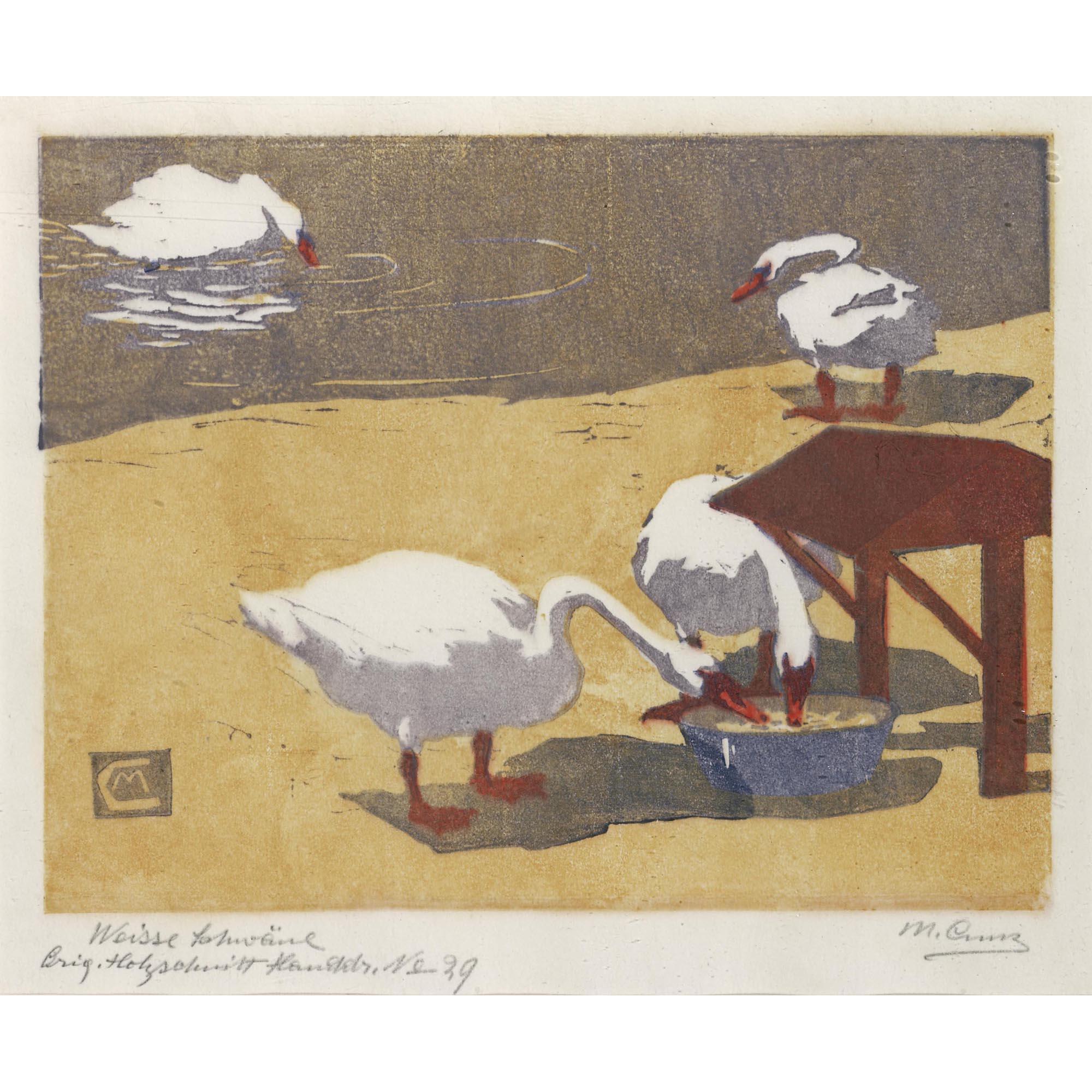Martha Cunz - Weisse Schwäne White Swans