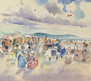 Martha Walter - A Day At The Beach, Trouville, France