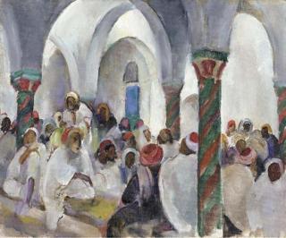 Martha Walter - Cafe at Head of the Souks, Tunis