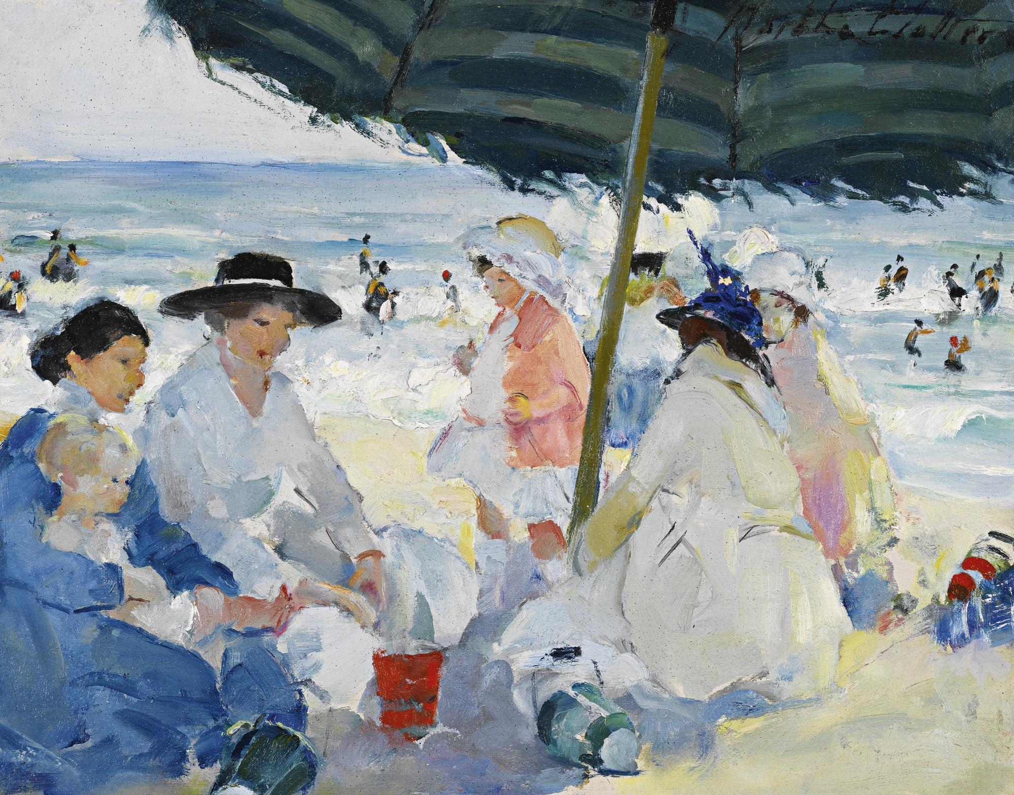 Martha Walter - In The Shade Of The Striped Umbrella