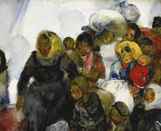 Martha Walter - Passing Through The Corridor To The Detention Room, Ellis Island