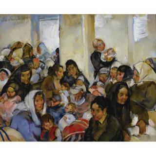 Martha Walter - Waiting, Ellis Island