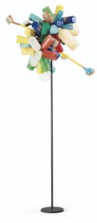 Martial Raysse - Arbreassemblage Of Plastic Bottles And Brushes Mounted On Metal Stand. Executed In 1959-1960