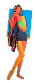 Martial Raysse - Baigneuse sur quatre plans