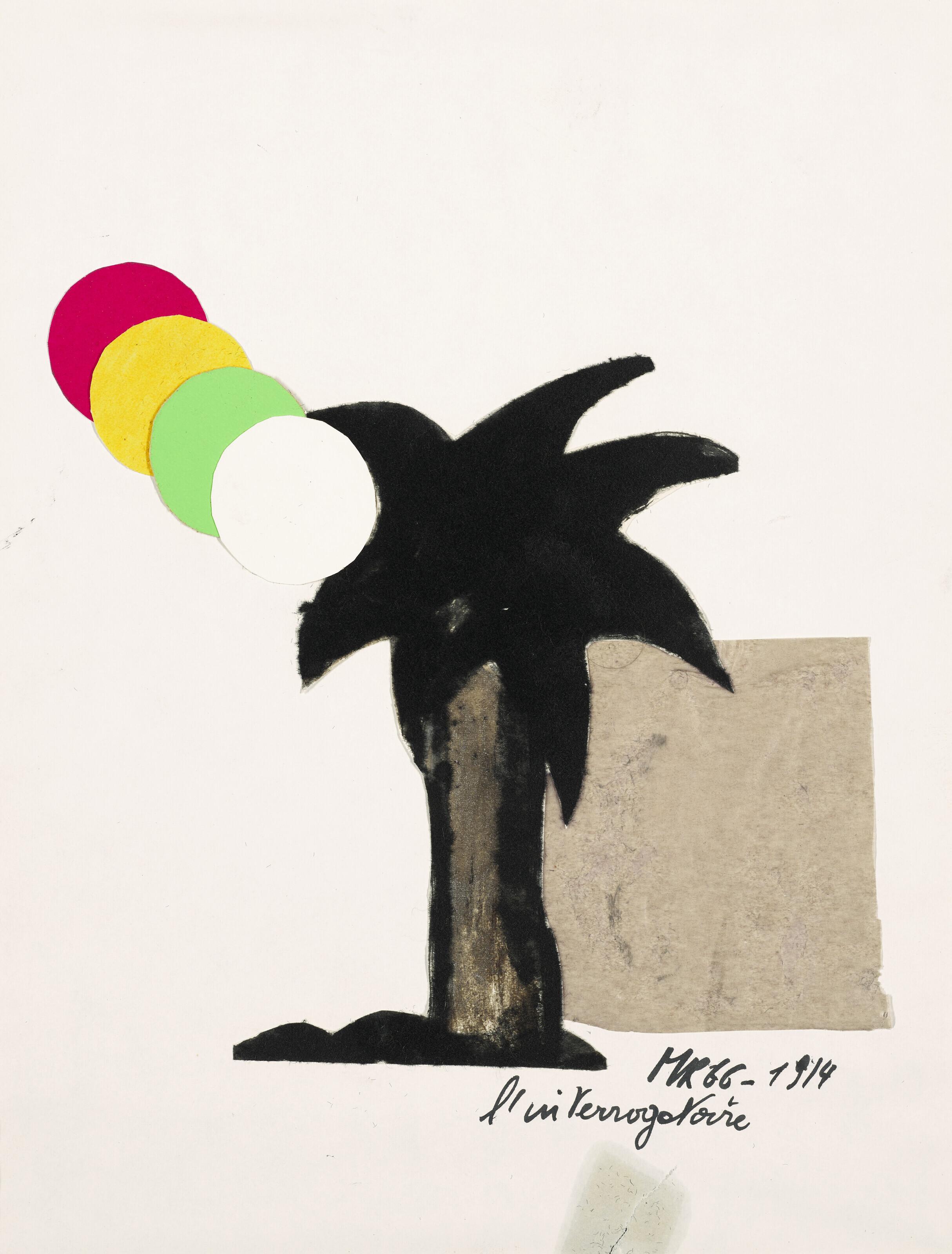 Martial Raysse - Projet de décors pour \'\'L\'Éloge de la Folie - L\'Interrogatoire\'\'