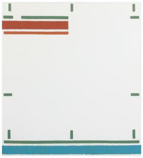 Martin Barré - 80B-100 X 90Signed And Titled On The Back; Acrylic On Canvas. Executed In 1980.