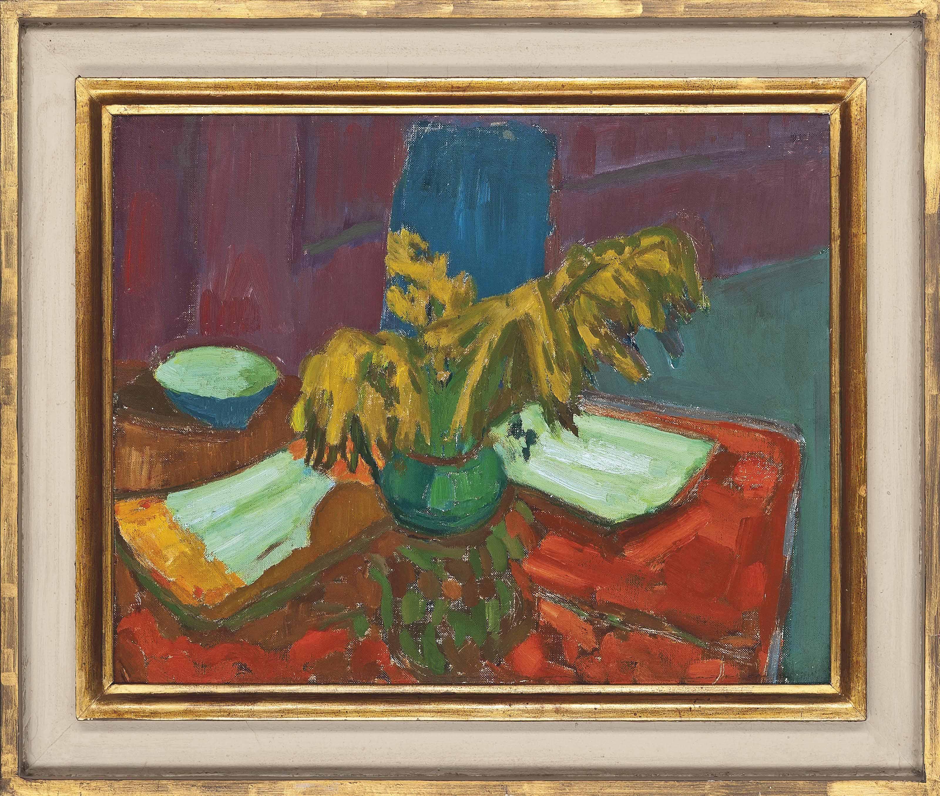 Martin Bloch - Still life with Mimosa