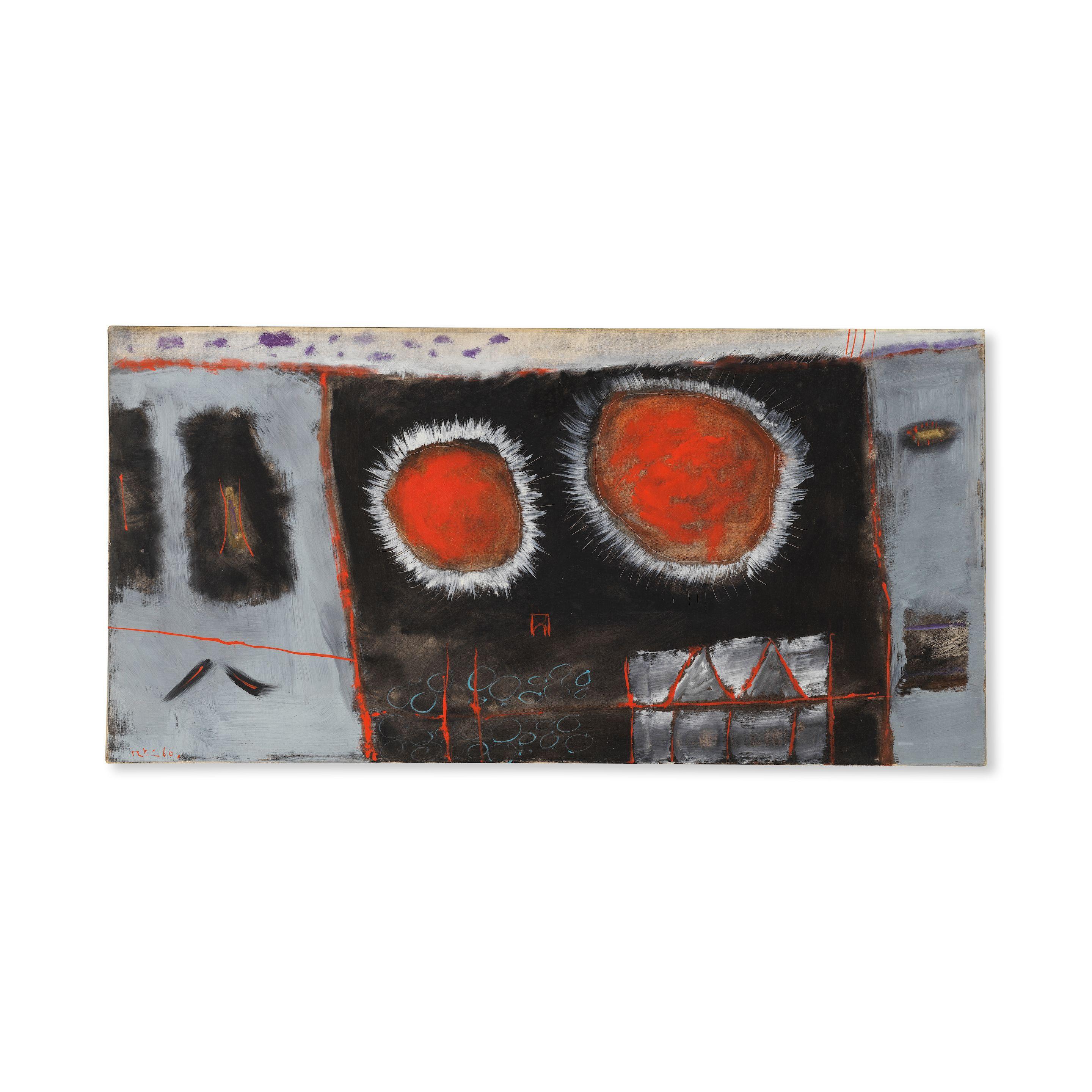 Martin Bradley - Paysage Rouge et grise