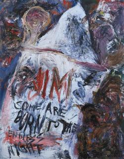 Martin Disler - Am Grab von Jim Morrisson