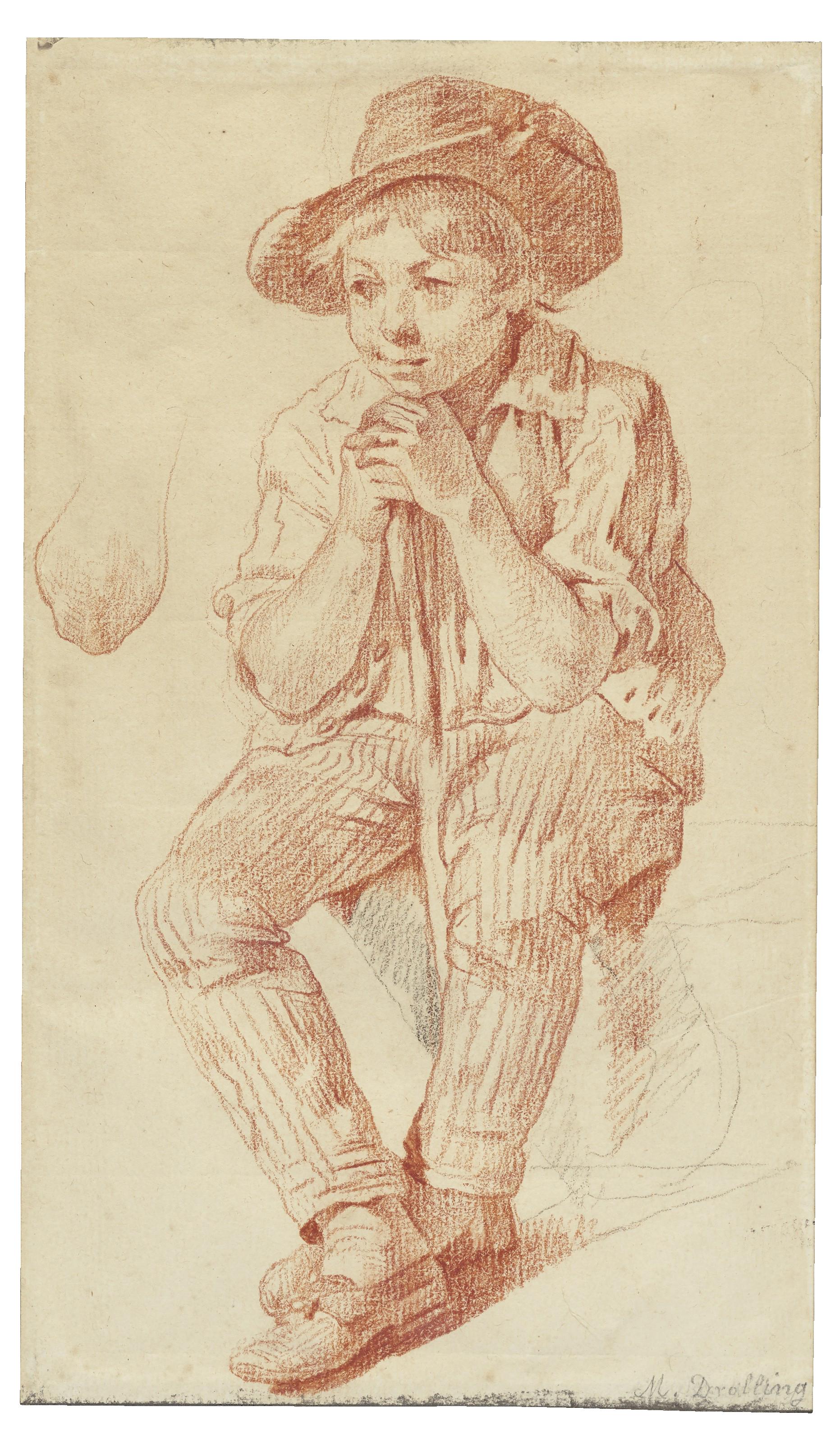 Martin Drölling - Young boy with a staff