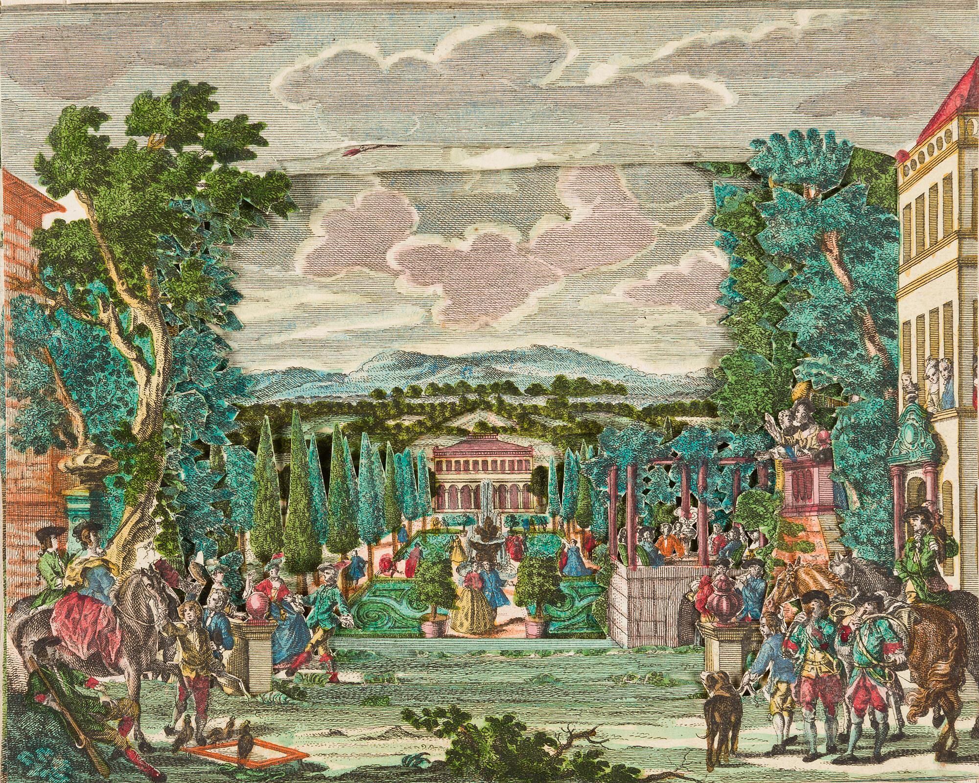 Martin Engelbrecht - 6 Bll.: Guckkastenblätter.