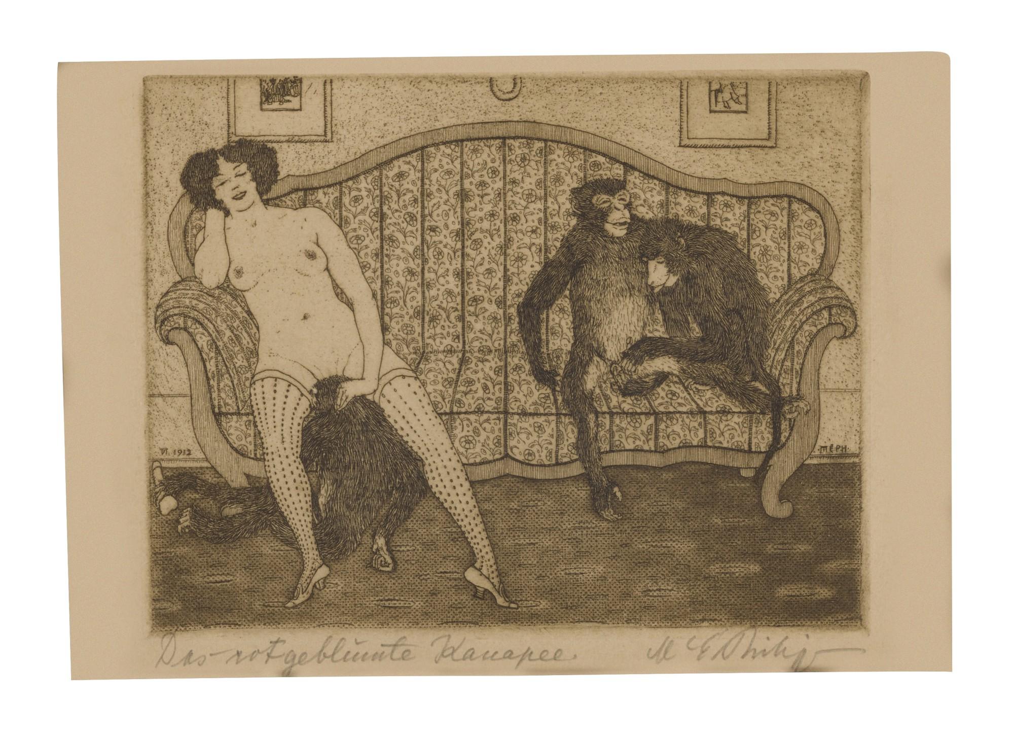 Martin Erich Philipp - Das Rotgeblümte Kanapee