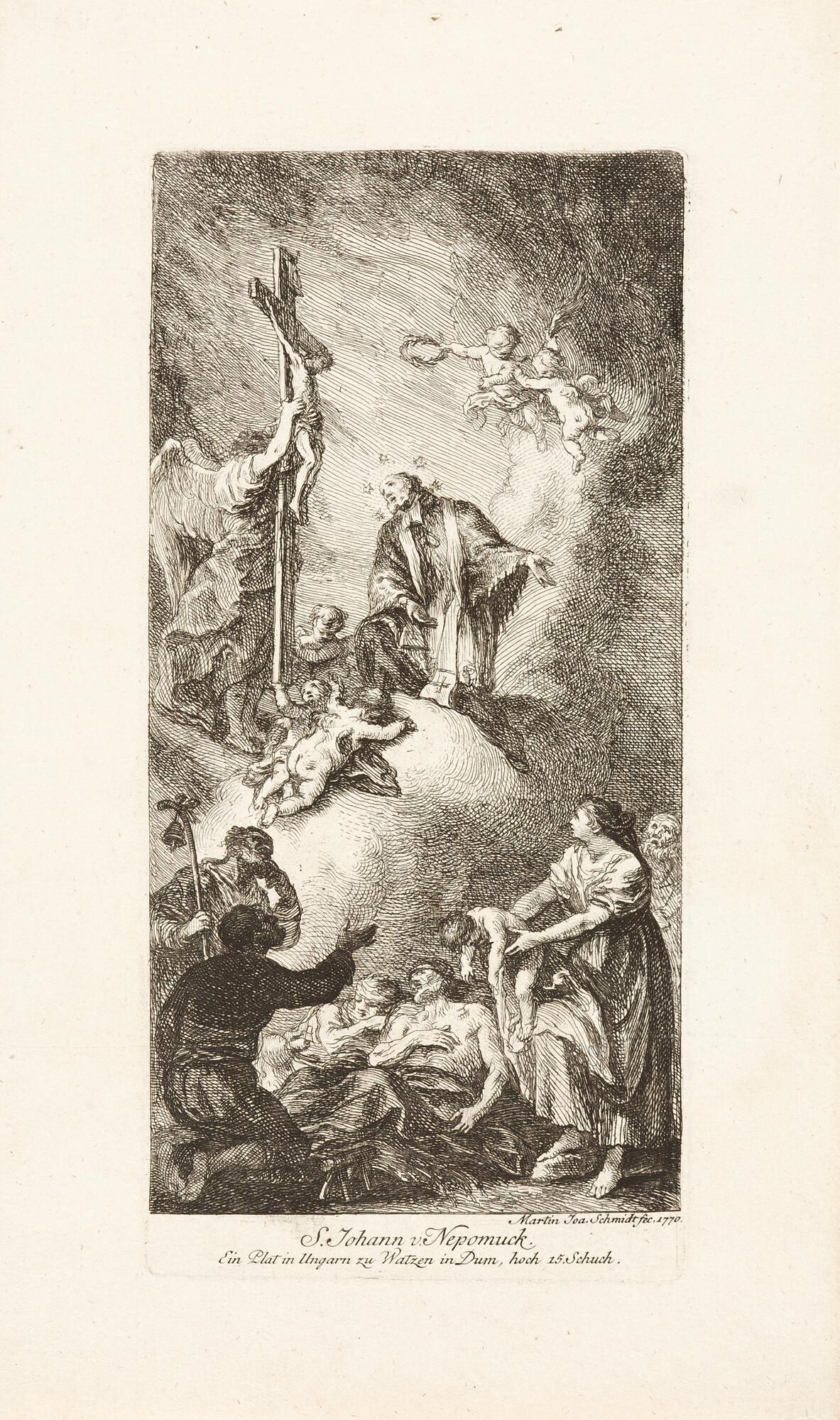 Martin Johann Schmidt - 2 Bll.: S. Johann v. Nepomuck – S. Nicolaus.
