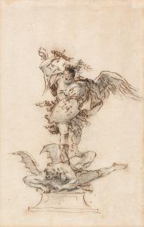 Martin Johann Schmidt - Der heilige Michael besiegt den Teufel.