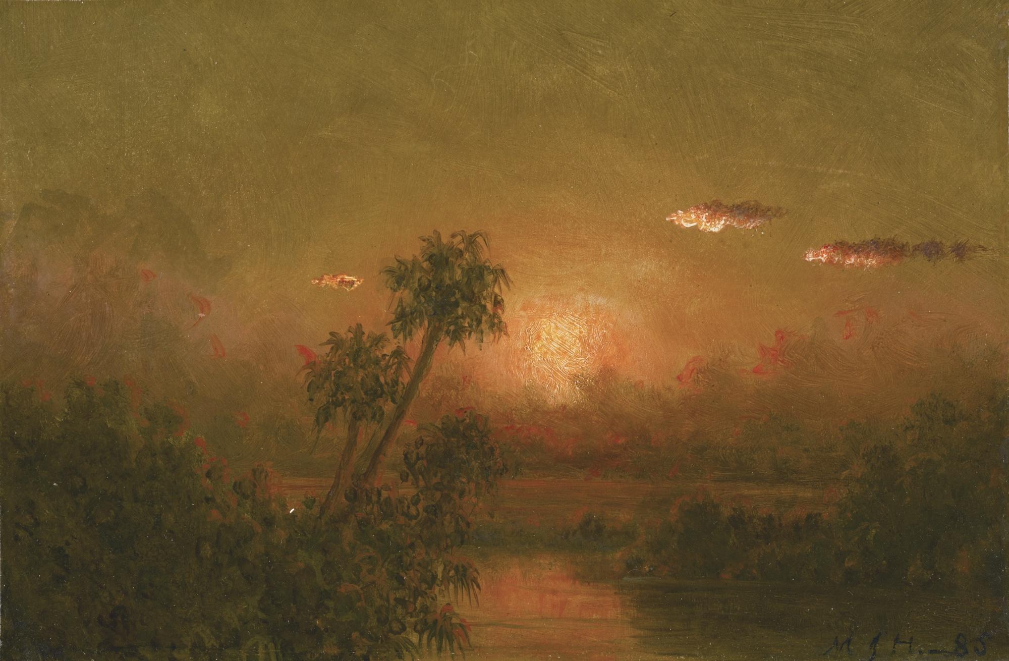 Martin Johnson Heade - Florida Sunset: A Study