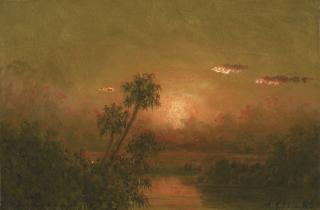 Martin Johnson Heade - Florida Sunset: A Study
