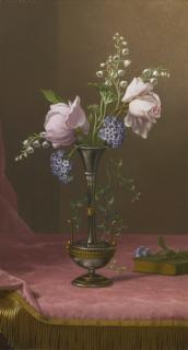 Martin Johnson Heade - Victorian Vase With Flowers Of Devotion